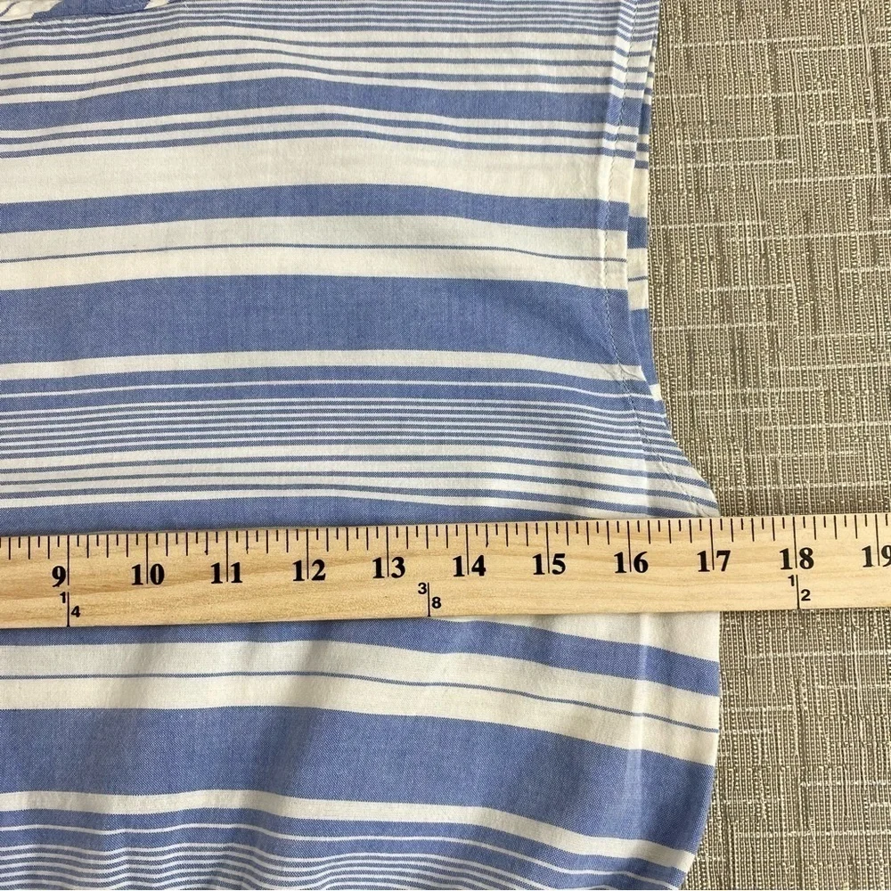 Lands End blue white